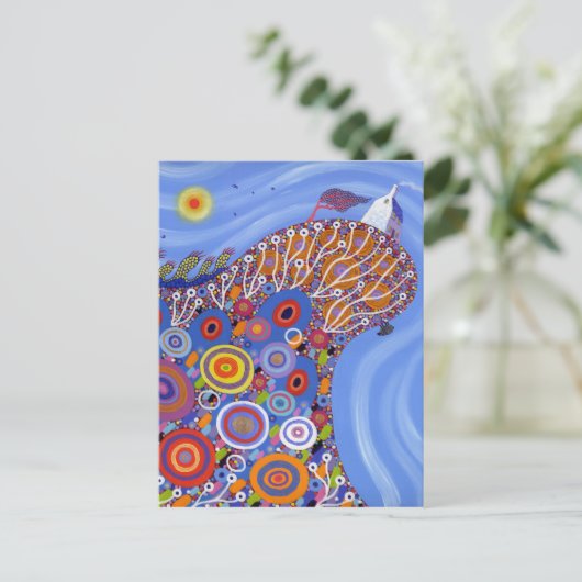 Das sehr prekäre Schaf 2014 Postkarte (Stehend Vorderseite)