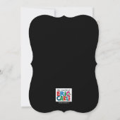 Das sehr unglückliche Raupe-Chalkboard zum Geburts Einladung (Rückseite)