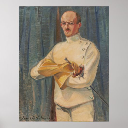 Das Selbstportrait Fencer - Kulhanek (1937) Poster (Vorne)
