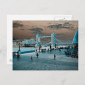 Das selenium tonisierte Bild der London South Bank Postkarte (Vorne/Hinten)