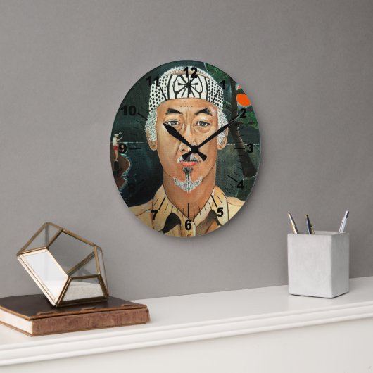 Das Sensei-Gemälde von Alfred Fox Große Wanduhr (Büro)