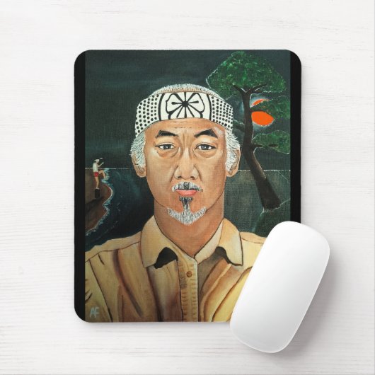 Das Sensei-Gemälde von Alfred Fox Mousepad (Mit Mouse)