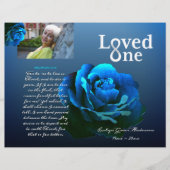 Das Service-Programm für eine Blaue Rose Flyer (Vorne)