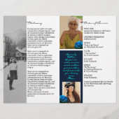 Das Service-Programm für eine Blaue Rose Flyer (Hinten)