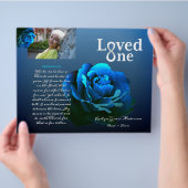 Das Service-Programm für eine Blaue Rose Flyer (Hand)