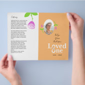 Das Service-Programm für eine Rosa-Rose-Gedenkstät Flyer (Hand)