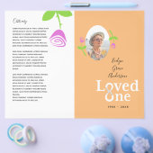 Das Service-Programm für eine Rosa-Rose-Gedenkstät Flyer (Einzeln)