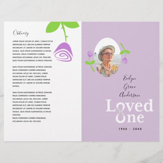 Das Service-Programm "Love One Lavender Rose" Flyer (Vorne)