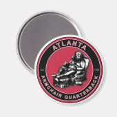 Das Sessel Quarterback - Atlanta Football Magnet (Vorderseite/Rückseite)