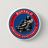 Das Sessel Quarterback Buffalo Football Buttone Button (Vorderseite)