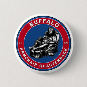 Das Sessel Quarterback Buffalo Football Buttone Button
