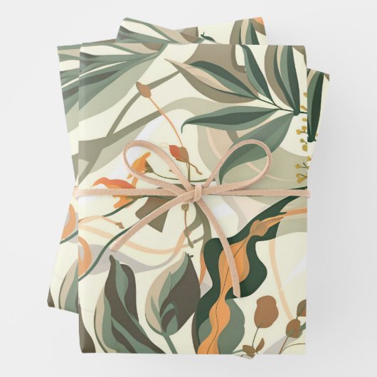 Das Set "Art of Gift Wrapping Paper Flat Sheet" vo Geschenkpapier Set (Beispiel)