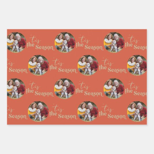 Das Set der Saison, die Runden Fotos, ist 3 Geschenkpapier Set (Vorderseite 2)