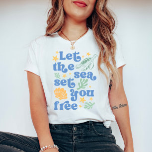 Das Set des Meeres gratis gelassen - Sommerangebot T-Shirt