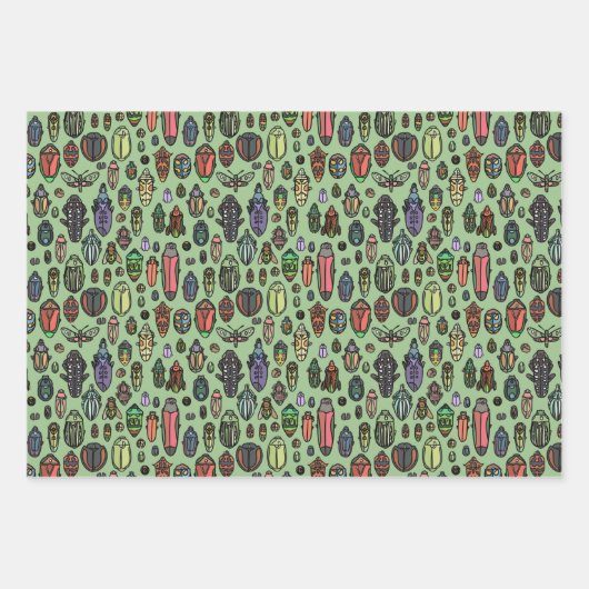 Das Set für das Käferwrapping von Papier mit einem (Vorderseite 2)