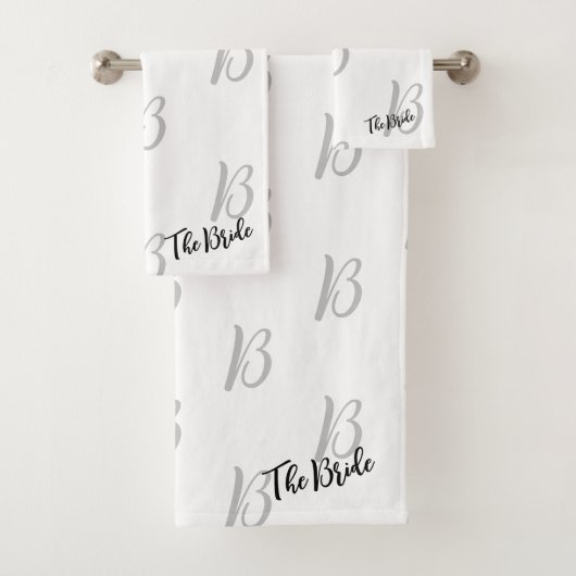 Das Set für das Monogramm des Bleichhandtuches (Insitu)