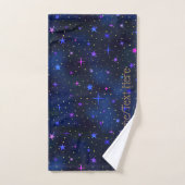 Das Set "Galaxy Stars Midnight Blue Bath Towel" (Handtuch)