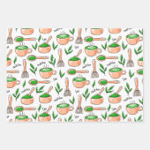 Das Set "Healthy Matcha Green Tea Wrapping Paper"  Geschenkpapier Set (Vorderseite)