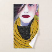 Das Set im Scarf-Badezimmer (Handtuch)