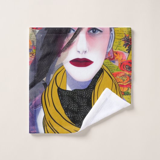 Das Set im Scarf-Badezimmer (Waschlappen)