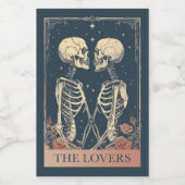 Das Set "Lovers Tarot Food and Beverage Label" Weinetikett (Einzelnes Label)