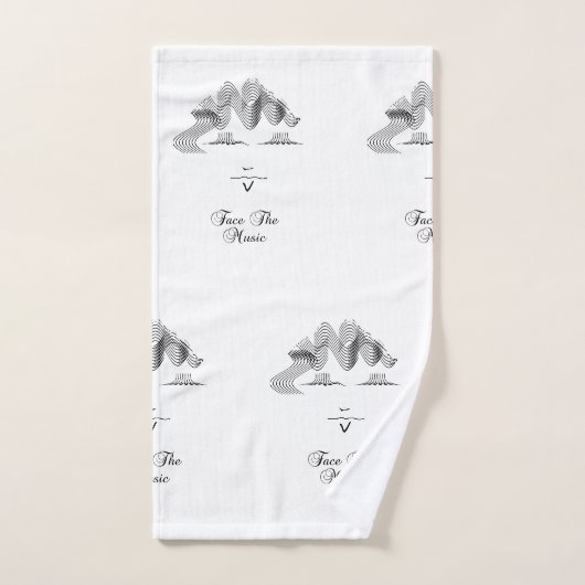 Das Set mit dem Musikanlage (Handtuch)