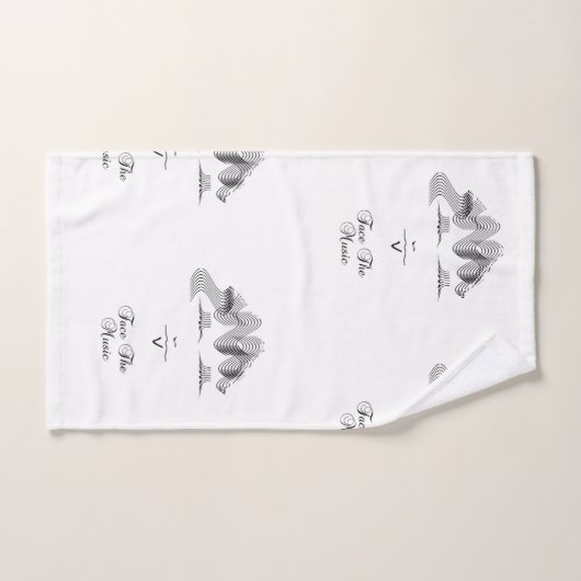 Das Set mit dem Musikanlage (Handtuch)