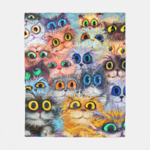 Das Set von Katzen Portraitsart, Portrait, Tier, A Fleecedecke