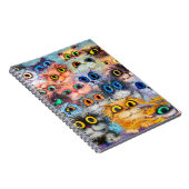 Das Set von Katzen Portraitsart, Portrait, Tier, A Notizblock (Rechte Seite)