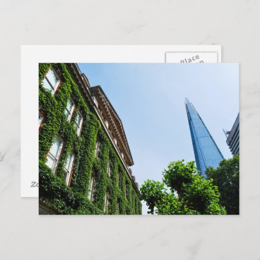 Das Shard and Typ Hospital in Ivy London Postkarte (Vorne/Hinten)