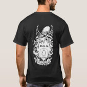 Das Shirt AVW-Männer - Weiß auf Dunkelheit (Rückseite)