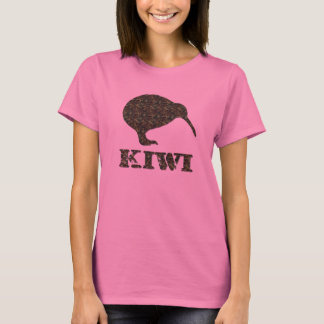 Das Shirt Camoflage Kiwi-der langen Hülsen-Frauen