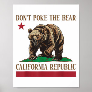 Das Shirt der Bärenrepublik Kalifornien nicht für Poster