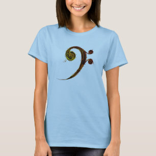 Das Shirt der Bassschlüssel-Frauen