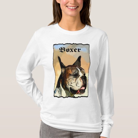 Das Shirt der Boxerhundefrauen (Vorderseite)