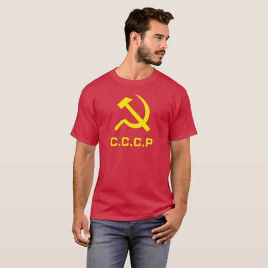 Das Shirt der CCCP Hammer-und Sichel-Männer (Vorne ganz)
