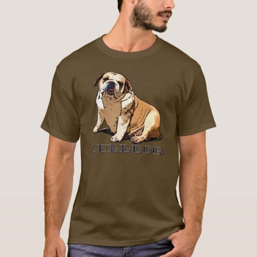 Das Shirt der englischen Bulldoggenmänner (Vorderseite)