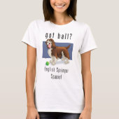Das Shirt der englischer Springerspaniel-Frauen (Vorderseite)