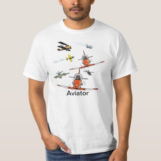 Das Shirt der Flieger-Flugzeug-Spaß-Männer (Vorderseite)