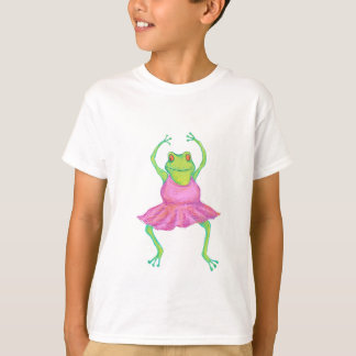 Das Shirt der Frosch-Ballerina-Kinder