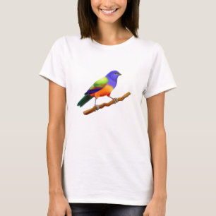Das Shirt der gemalten mit dem Kopfe stoßenden