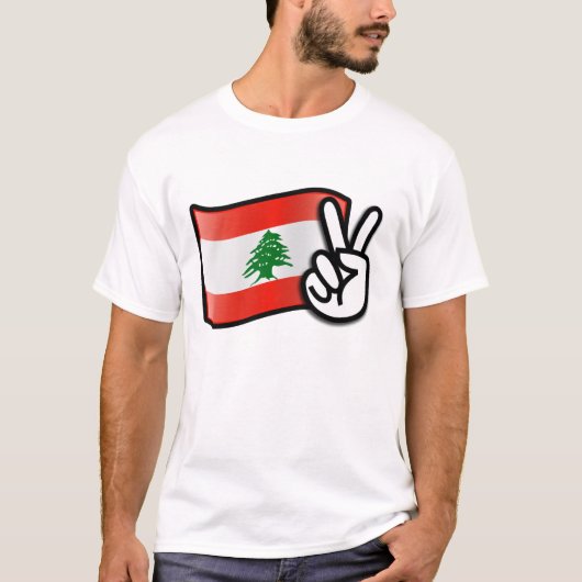 Das Shirt der Libanon-Friedensder männer (Vorderseite)