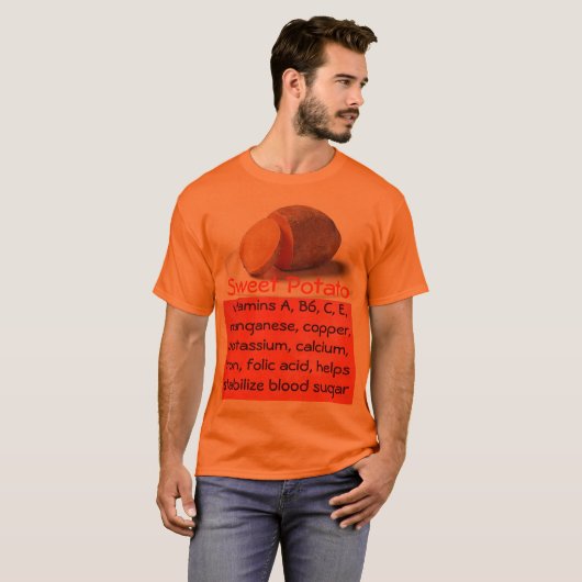 das Shirt der Männer der süßen Kartoffel (Vorne ganz)
