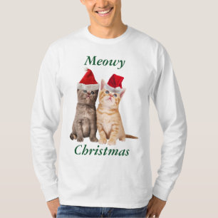 Das Shirt der Meowy Weihnachtskätzchen-Männer