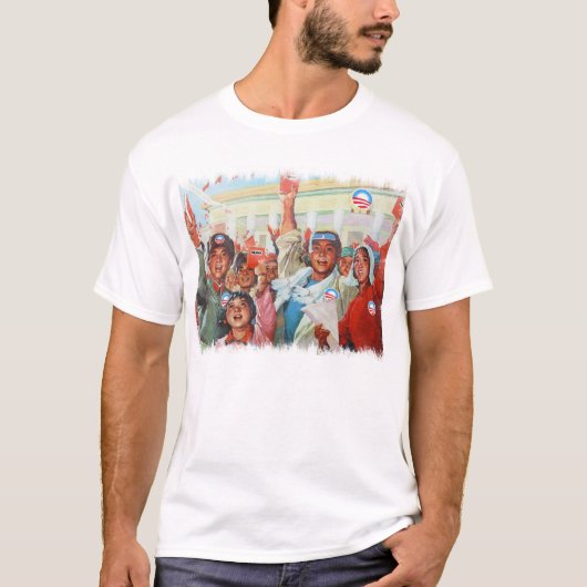 Das Shirt der Obama-Propaganda-Männer (Vorderseite)