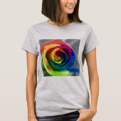 Das Shirt der Regenbogen-Rosen-Frauen (Vorderseite)