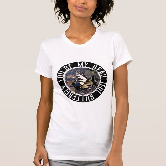 Das Shirt der schönen Schmetterlings-Frauen (Vorderseite)