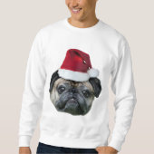 Das Shirt der WeihnachtsMopshundemänner (Vorderseite)
