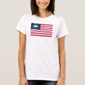 Das Shirt der weißen Büffel-amerikanische (Vorderseite)