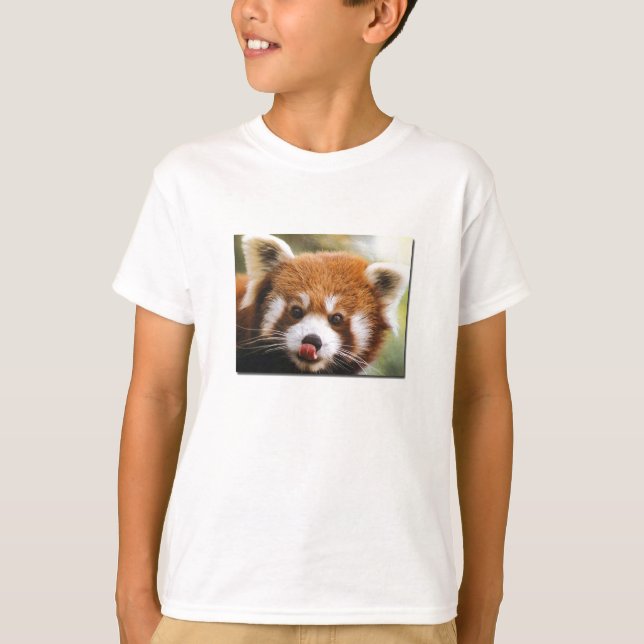 Das Shirt des roter Panda-Kindes (Vorderseite)